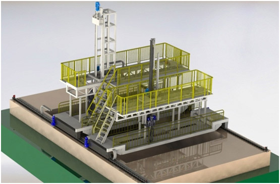 高精度水面測試平臺